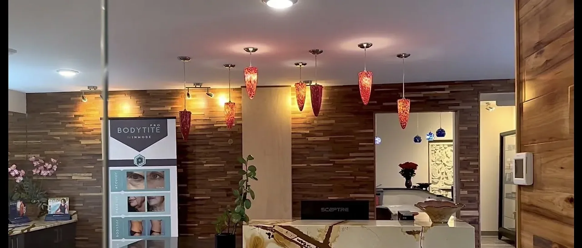 The reception area at The Dermatology, Laser & Vein Center in Montgomery, Cincinnati