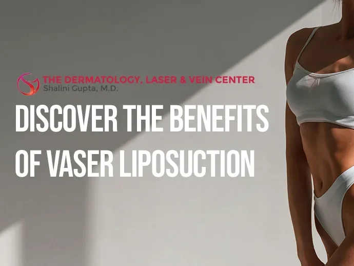 Discover the benefits of Vaser liposuction headline beside a contoured torso